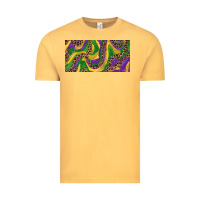 Vintage Mustard Mardi gras colors with leopard Vintage Tee - RanaPortraitStore