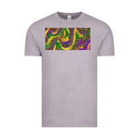 Vintage Zinc Mardi gras colors with leopard Vintage Tee - RanaPortraitStore