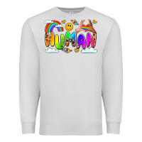 Dove Grey human pride Premium Sweatshirt - LillyAllenDesigns