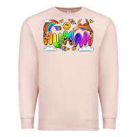 Pale Pink human pride Premium Sweatshirt - LillyAllenDesigns
