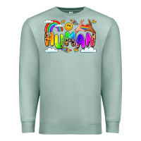 Seafoam human pride Premium Sweatshirt - LillyAllenDesigns