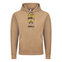 Vintage Coffee Yellow Flower Mom Skull Vintage Hoodie - Bettercallsaul