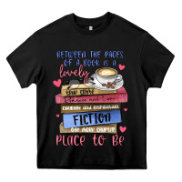 Black between the pages of a book is lovely place to be Heavy Core Tee - MaliasSmallBusiness