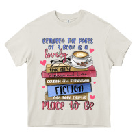 Cream between the pages of a book is lovely place to be Heavy Core Tee - MaliasSmallBusiness