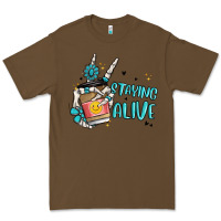 Cacao staying alive Premium Tee - MaliasSmallBusiness