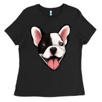 Black French Bulldog Ladies Tee - Jasminsmagicworld