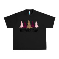 Black Happy Holidays Tree Urban Heavy Tee - Bettercallsaul