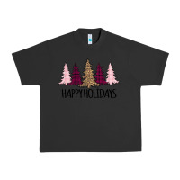 Pigment Black Happy Holidays Tree Urban Heavy Tee - Bettercallsaul