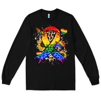 Black Pride ribbon Long Sleeve Tee - NancyCooperArtShop