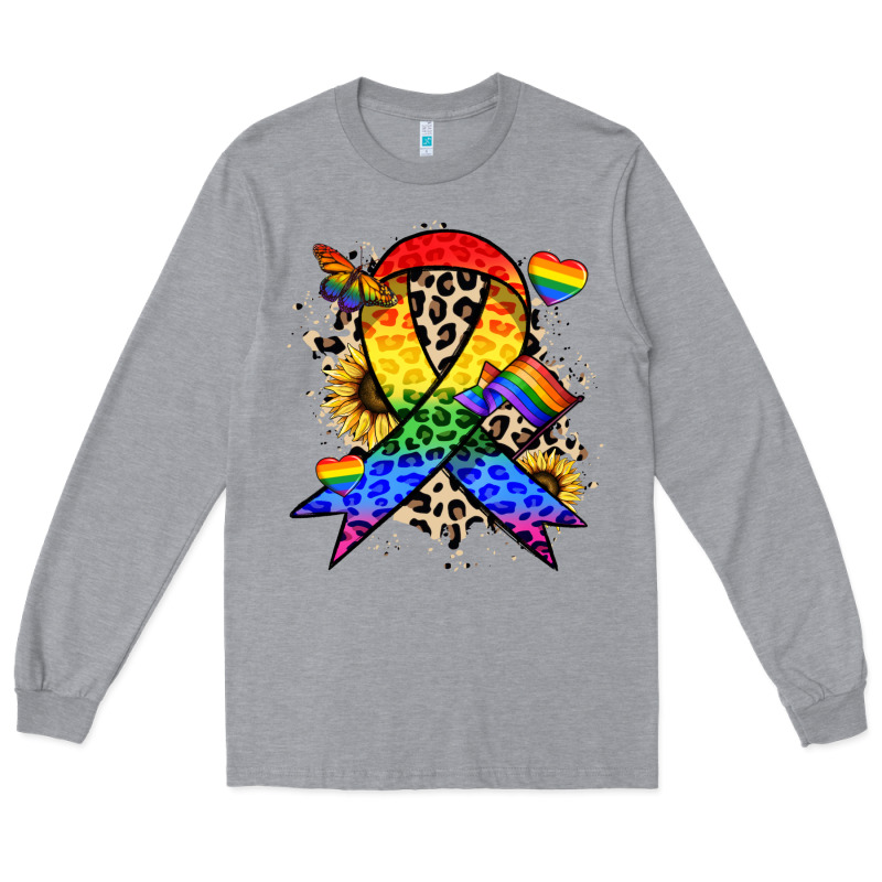 Pride Ribbon Long Sleeve Tee by NancyCooperArtShop | Teevron
