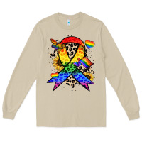 Mushroom Pride ribbon Long Sleeve Tee - NancyCooperArtShop