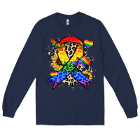 Navy Pride ribbon Long Sleeve Tee - NancyCooperArtShop