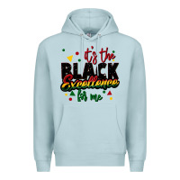 Blue Mist It's the black excellence for me Premium Hoodie - FaDigitalArtStudio