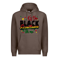 Coffee It's the black excellence for me Premium Hoodie - FaDigitalArtStudio