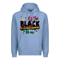 Colony Blue It's the black excellence for me Premium Hoodie - FaDigitalArtStudio
