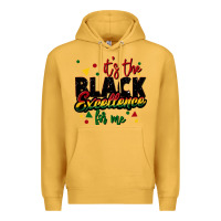 Mustard It's the black excellence for me Premium Hoodie - FaDigitalArtStudio
