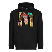 Black farm life alphabet lowercase letters m Heavyweight Hoodie - BundleAndBundleShop