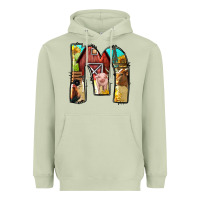 Matcha farm life alphabet lowercase letters m Heavyweight Hoodie - BundleAndBundleShop