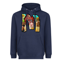Navy farm life alphabet lowercase letters m Heavyweight Hoodie - BundleAndBundleShop