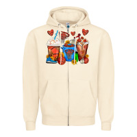 Sandshell Basketball Coffee Cups Zipper Hoodie - FaDigitalArtStudio