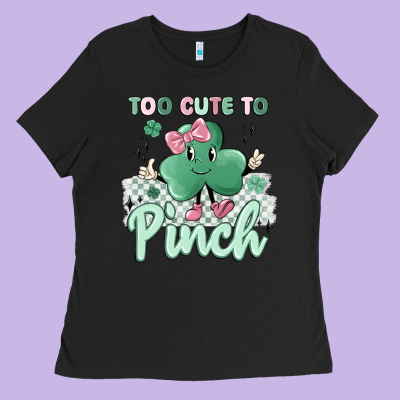 Too Cute To Pinch Ladies Tee Designed By Maliassmallbusiness