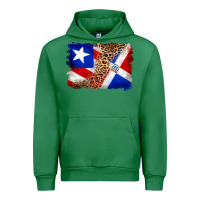 Emerald puerto rico and dominican republic flag Urban Hoodie - Artiststas