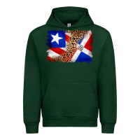 Forest Green puerto rico and dominican republic flag Urban Hoodie - Artiststas