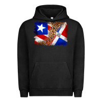 Pigment Black puerto rico and dominican republic flag Urban Hoodie - Artiststas