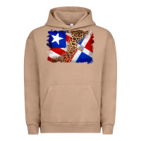 Pigment Burro puerto rico and dominican republic flag Urban Hoodie - Artiststas