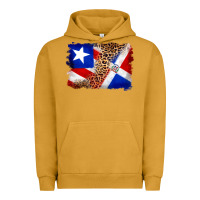 Pigment Peanut Butter puerto rico and dominican republic flag Urban Hoodie - Artiststas