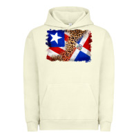 Pigment Pistachio puerto rico and dominican republic flag Urban Hoodie - Artiststas
