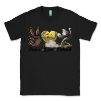 Black peace love ostrich Classic Tee - LillyAllenDesigns