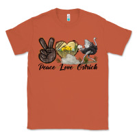 Copper peace love ostrich Classic Tee - LillyAllenDesigns