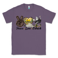 Lavender peace love ostrich Classic Tee - LillyAllenDesigns