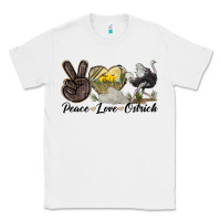 White peace love ostrich Classic Tee - LillyAllenDesigns