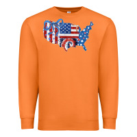 Carrot America map Premium Sweatshirt - CowhideDigitalArt