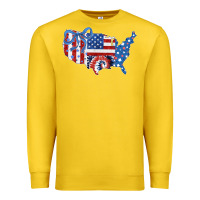Lemon America map Premium Sweatshirt - CowhideDigitalArt