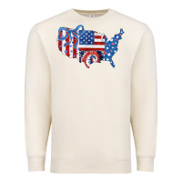 Sandshell America map Premium Sweatshirt - CowhideDigitalArt