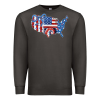 Smoke America map Premium Sweatshirt - CowhideDigitalArt
