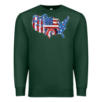 Sports Green America map Premium Sweatshirt - CowhideDigitalArt