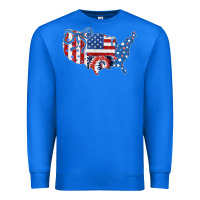 True Royal America map Premium Sweatshirt - CowhideDigitalArt