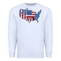 White America map Premium Sweatshirt - CowhideDigitalArt