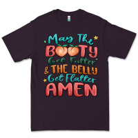 Plum may the booty get fatter & the belly Premium Tee - MaliasSmallBusiness