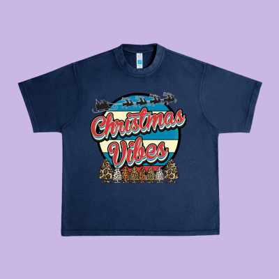Christmas Vibes Urban Heavy Tee Designed By Bettercallsaul