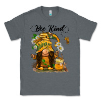 Charcoal Heather bee kind gnome Classic Tee - BarkalooDesign