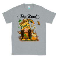 Heather Grey bee kind gnome Classic Tee - BarkalooDesign