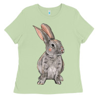 Matcha Easter bunny Ladies Tee - NancyCooperArtShop