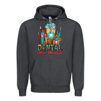 Smoke Dental Office Manager cold drink frappe Zipper Hoodie - FaDigitalArtStudio