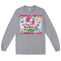 Heather Grey Pride Day LGBTQ+ Long Sleeve Tee - NancyCooperArtShop