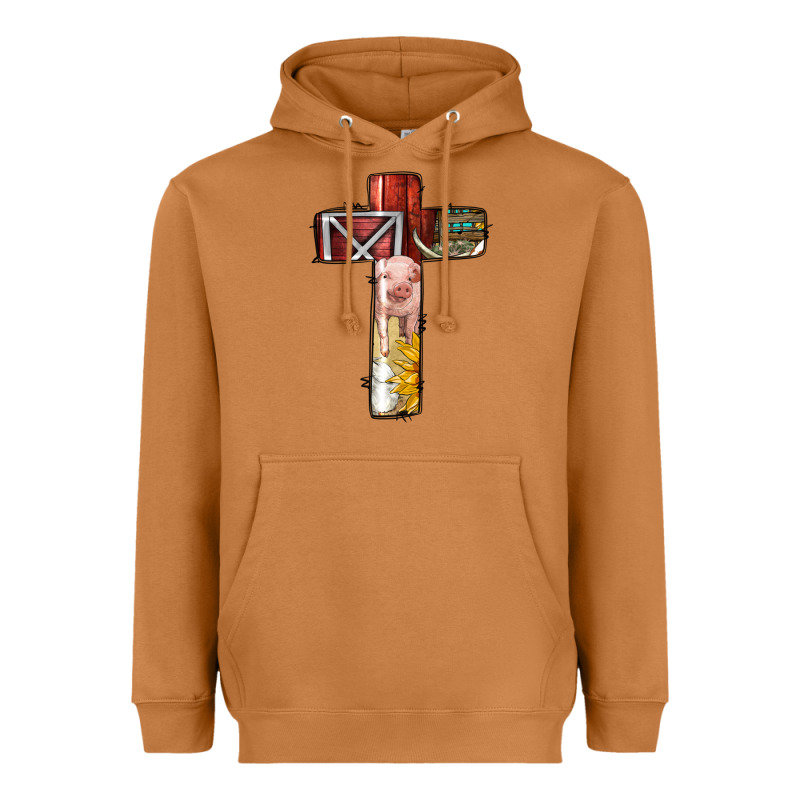 Farm Life Alphabet Lowercase Letters T Heavyweight Hoodie by BundleAndBundleShop | Teevron